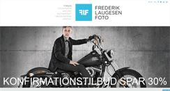 Desktop Screenshot of frederiklaugesenfoto.dk